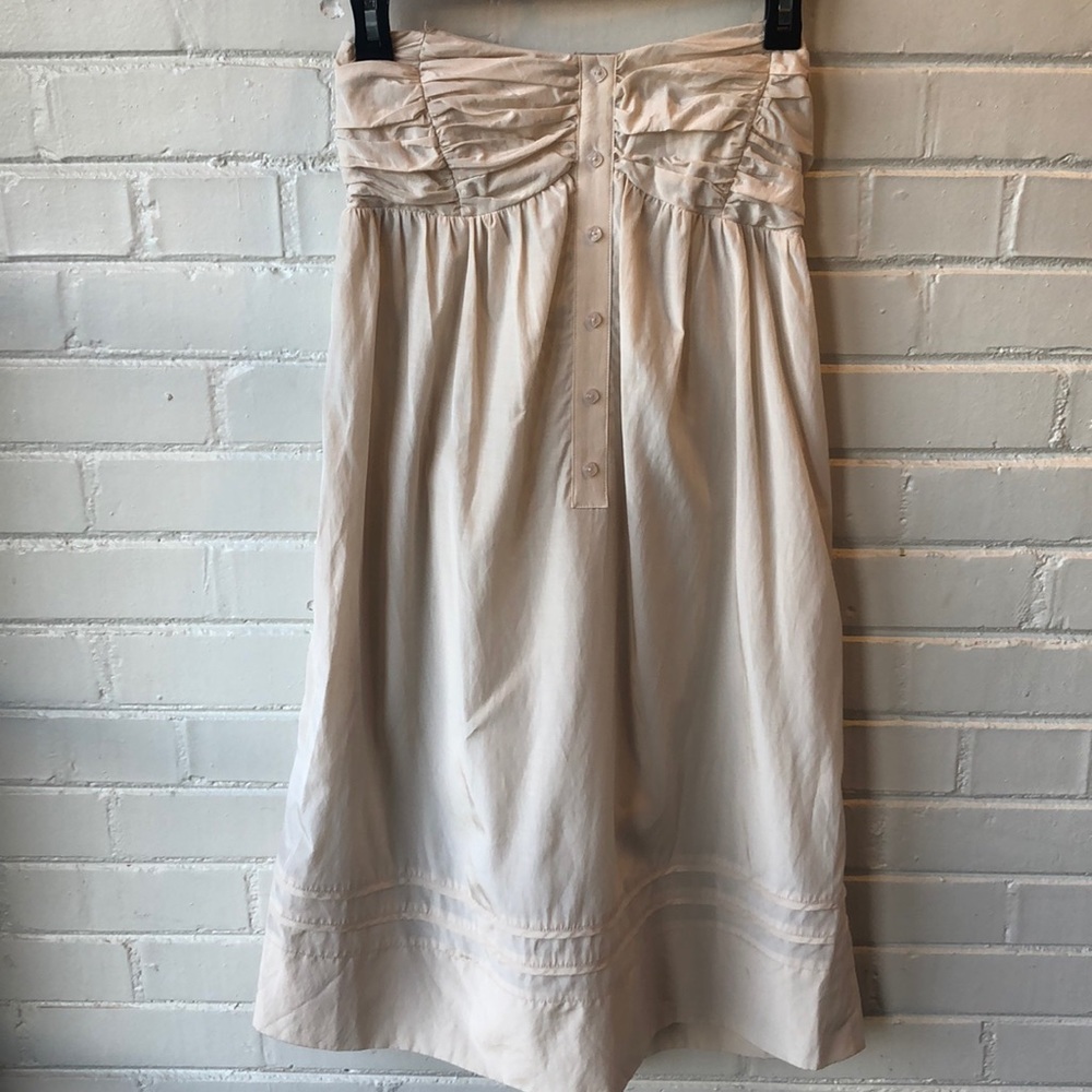 To the max strapless cream dress